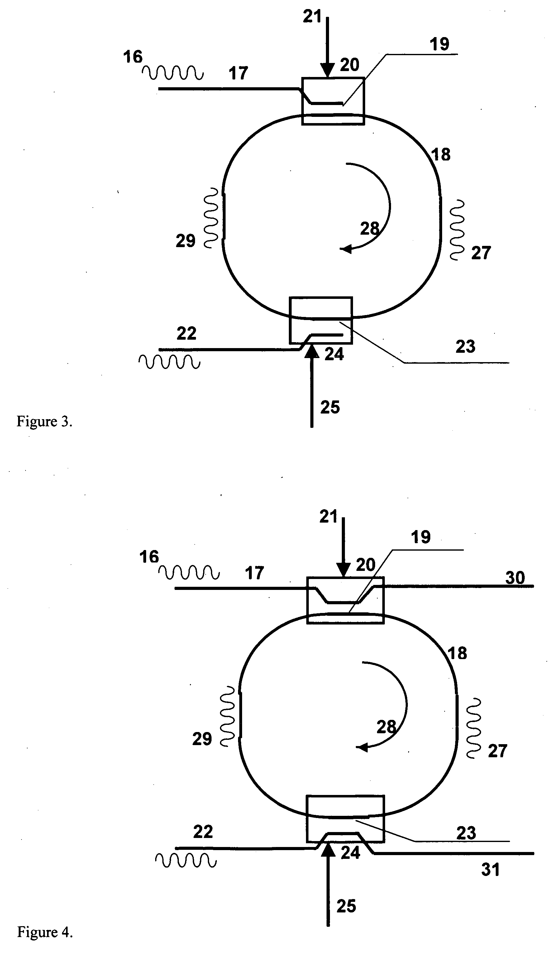 Integrated loop resonator with adjustable couplings and methods of using the same