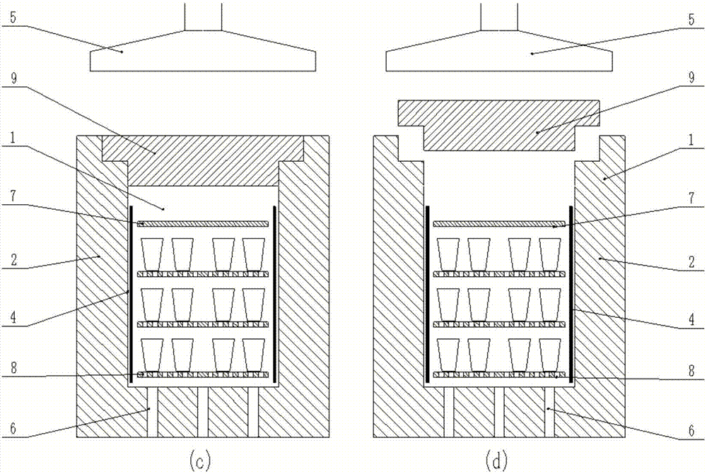 Ceramic kiln with cooling control structure