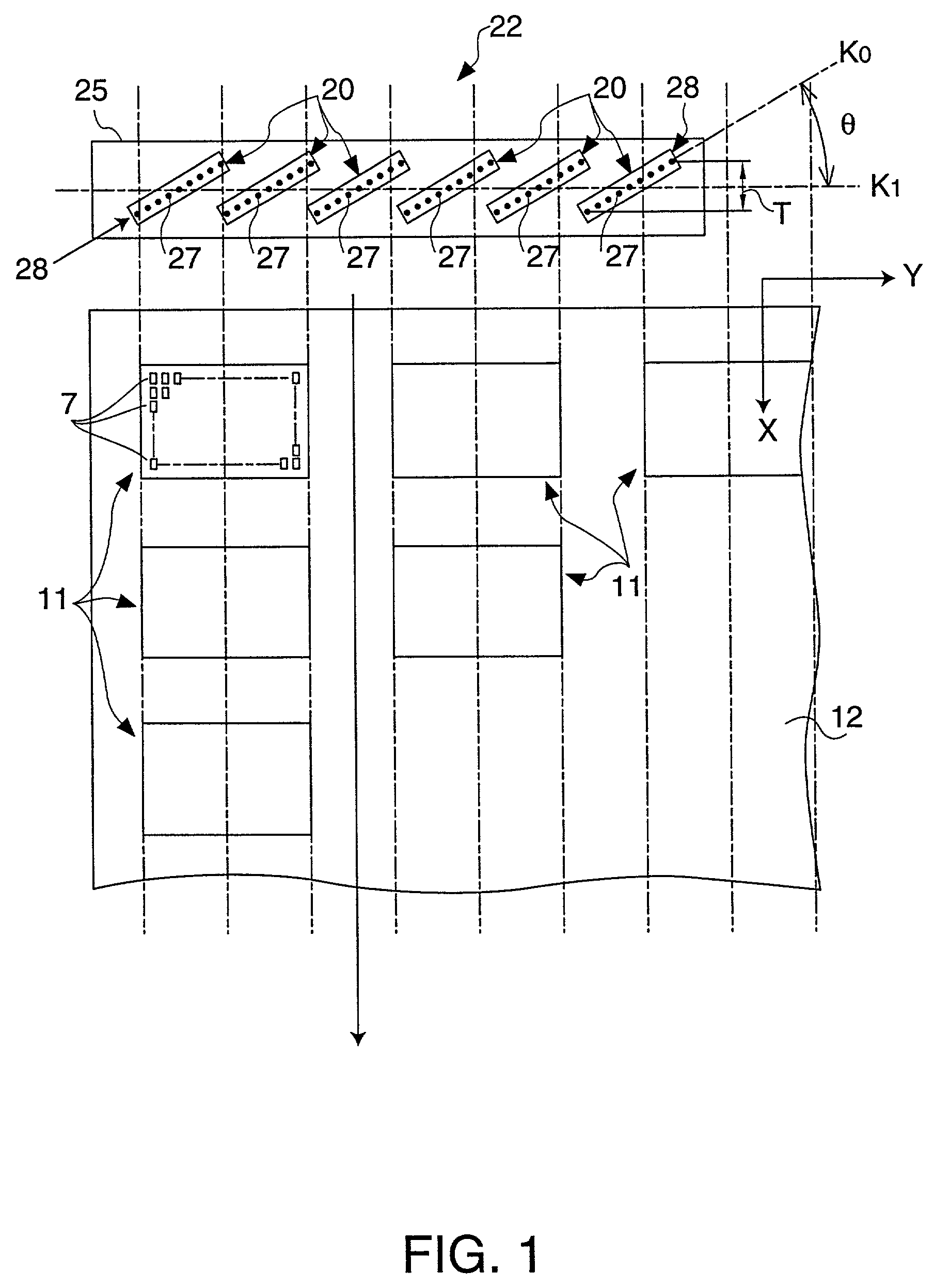 Apparatus and method for producing color filters by discharging material