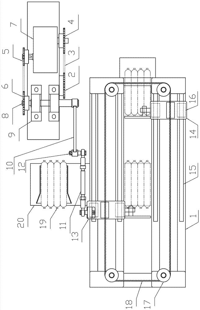 Feeding device for bar-shaped cartridges