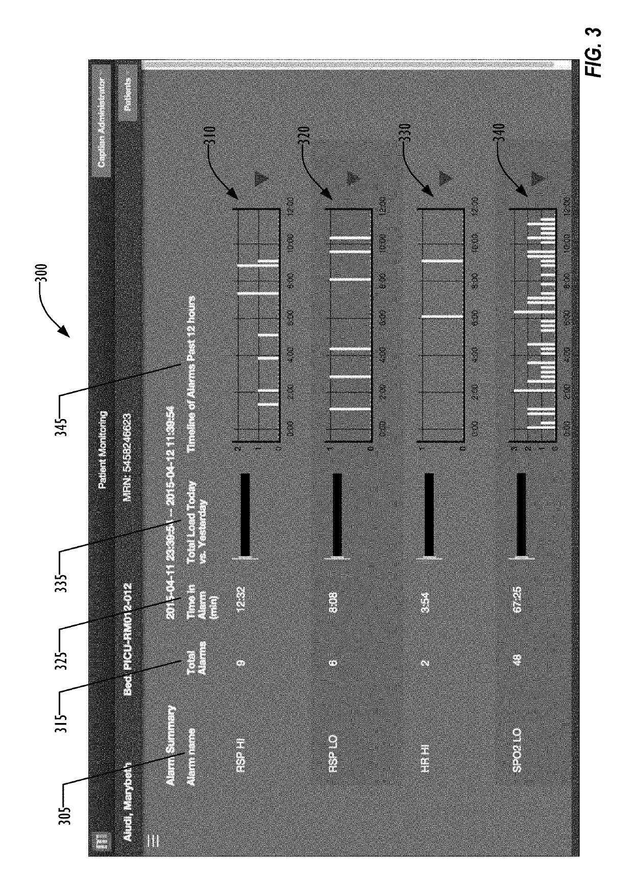 Patient alarm data application