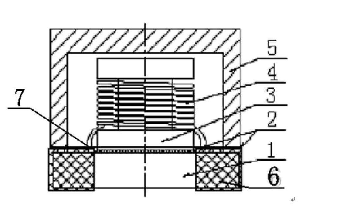 Dual welding spots inductor in high frequency packaged by ceramics and its production method