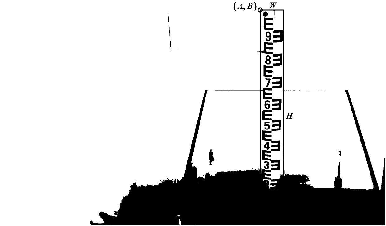 Tide staff water level measurement method based on dual-waveband imaging