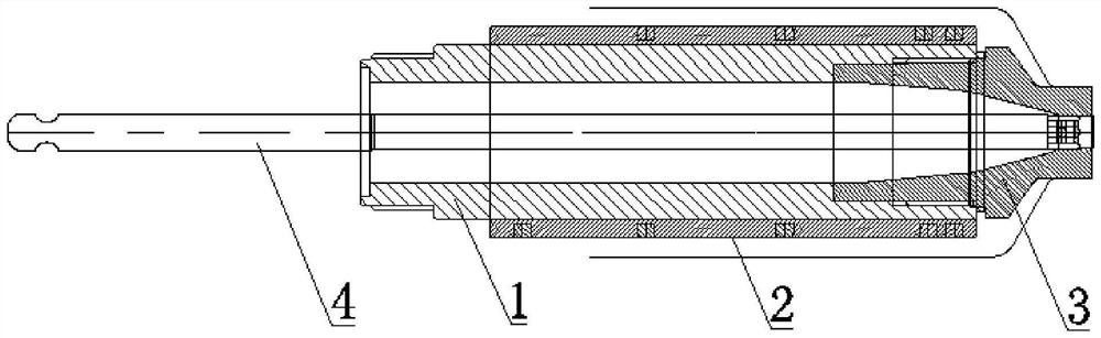 Spliced wear-resistant heat-insulating valve needle hot nozzle system