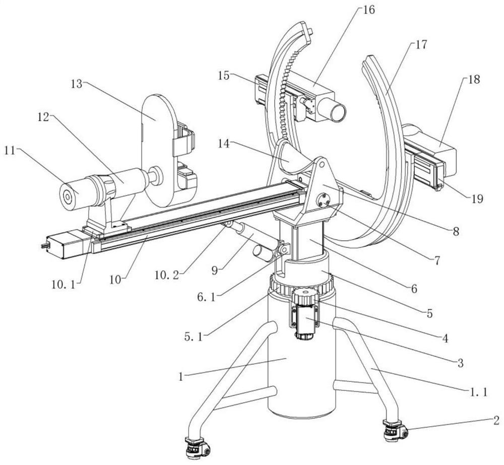 Medical leg fracture reduction machine