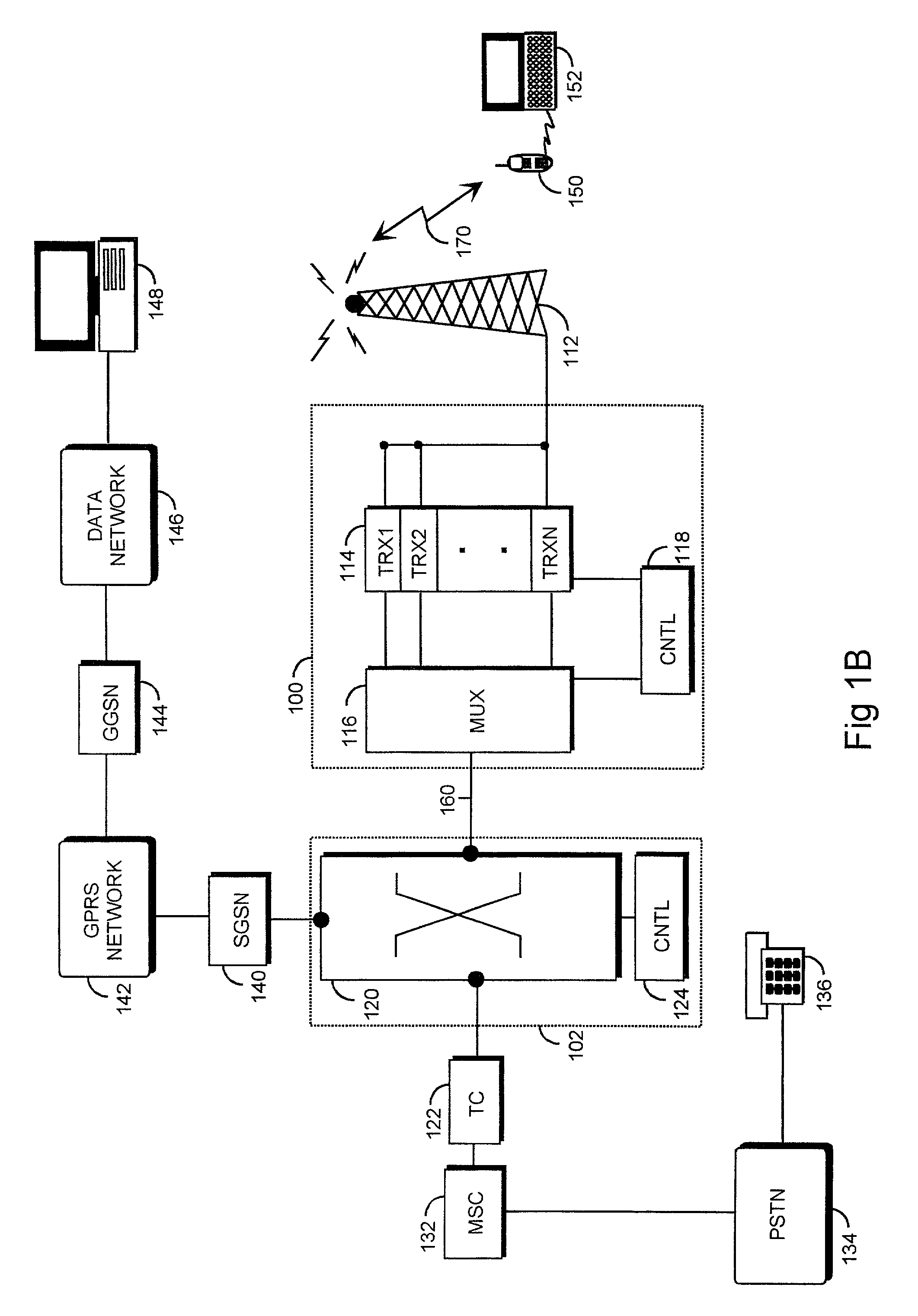 Location of subscriber terminal in packet-switched radio system