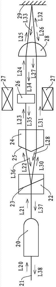 Faraday rotation reflection mirror and optical fiber interferometer