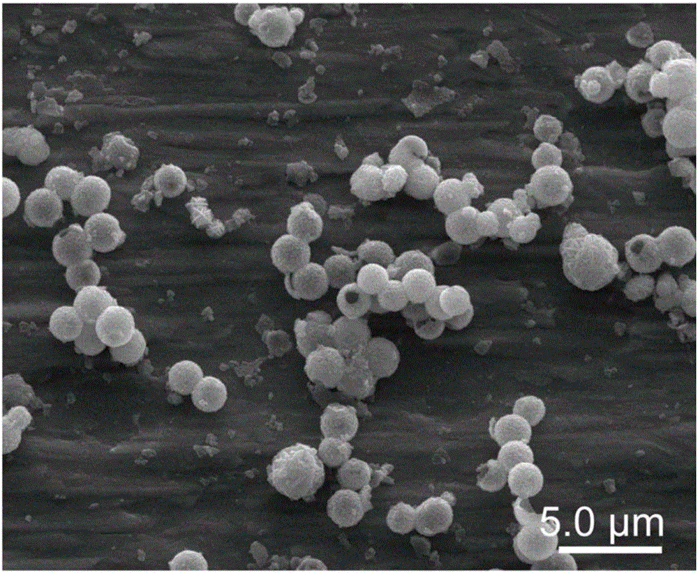 Core-shell CoS2@NG nanometer composite material, and preparation and application thereof