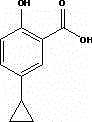 5-cyclopropyl-2-hydroxy-benzoic acid, its synthetic method and application method