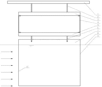 Resistance test device of experiment flat plate