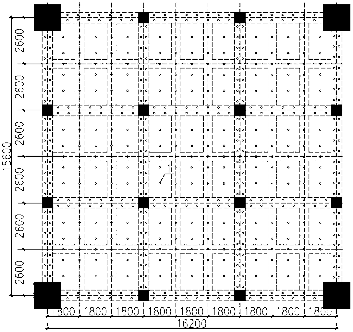 Construction method for clean workshop lattice beam and tall beam plate formwork support quick demounting and quick transferring