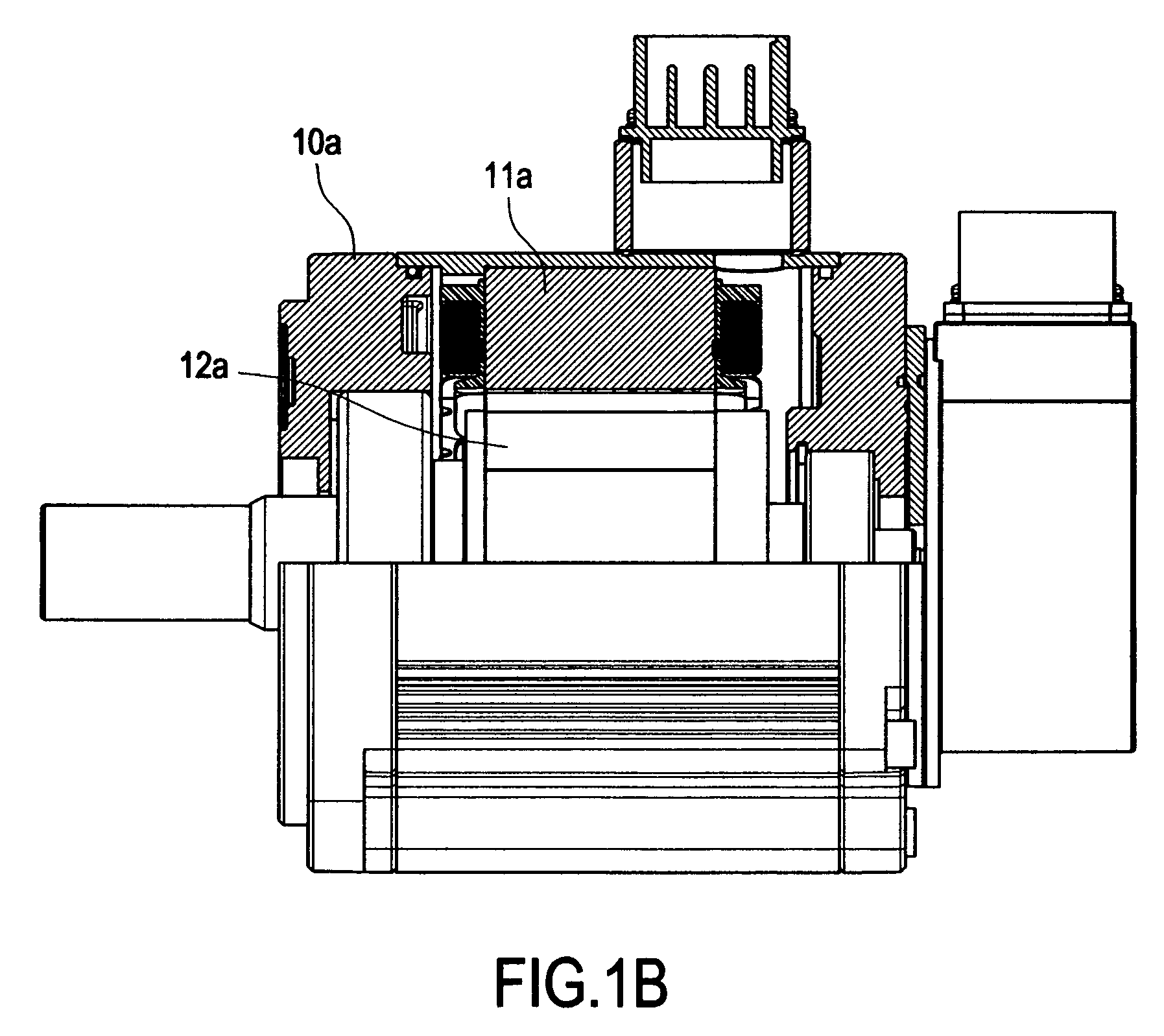 Servo motor with large rotor inertia