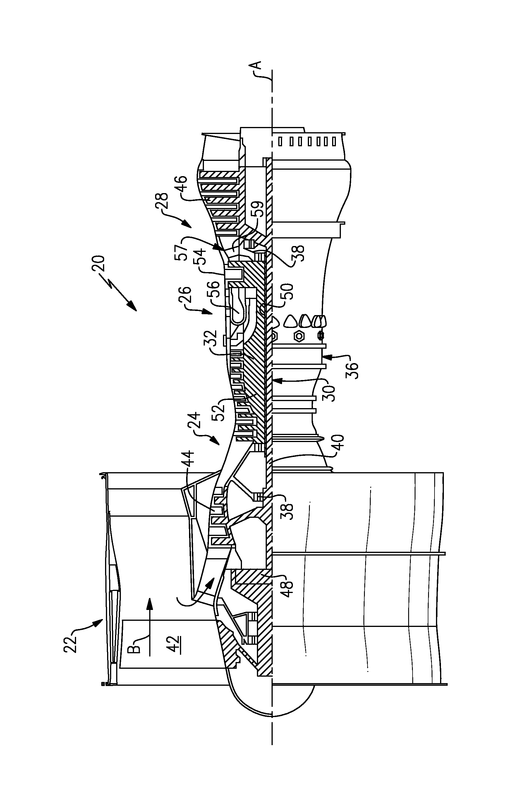 Low noise turbine for geared turbofan engine