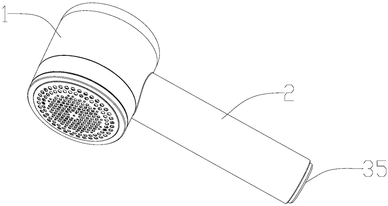 Ball top removing machine with function of extending function of handle