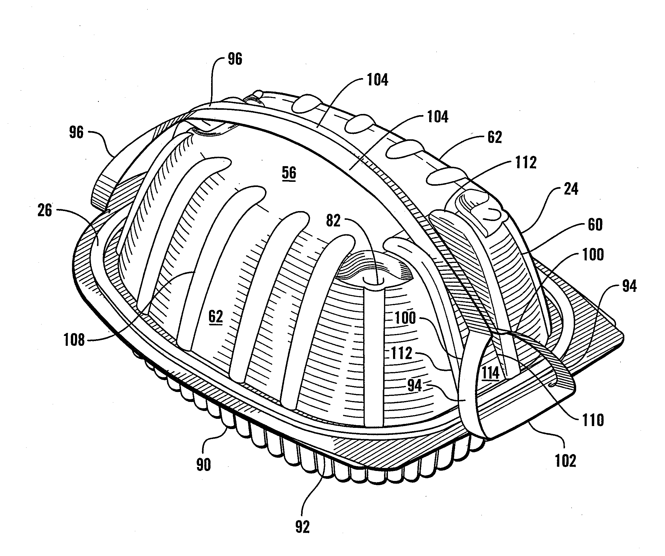 Plastic container with pivoting bottom wall portions