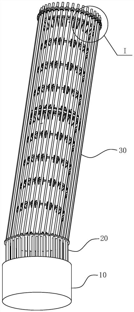 Plug-in type steel pipe concrete column base for large power transmission tower and construction method thereof