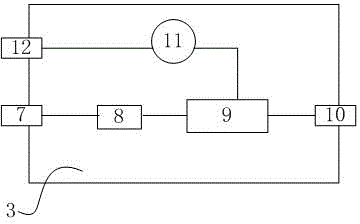 A vehicle battery power monitoring device