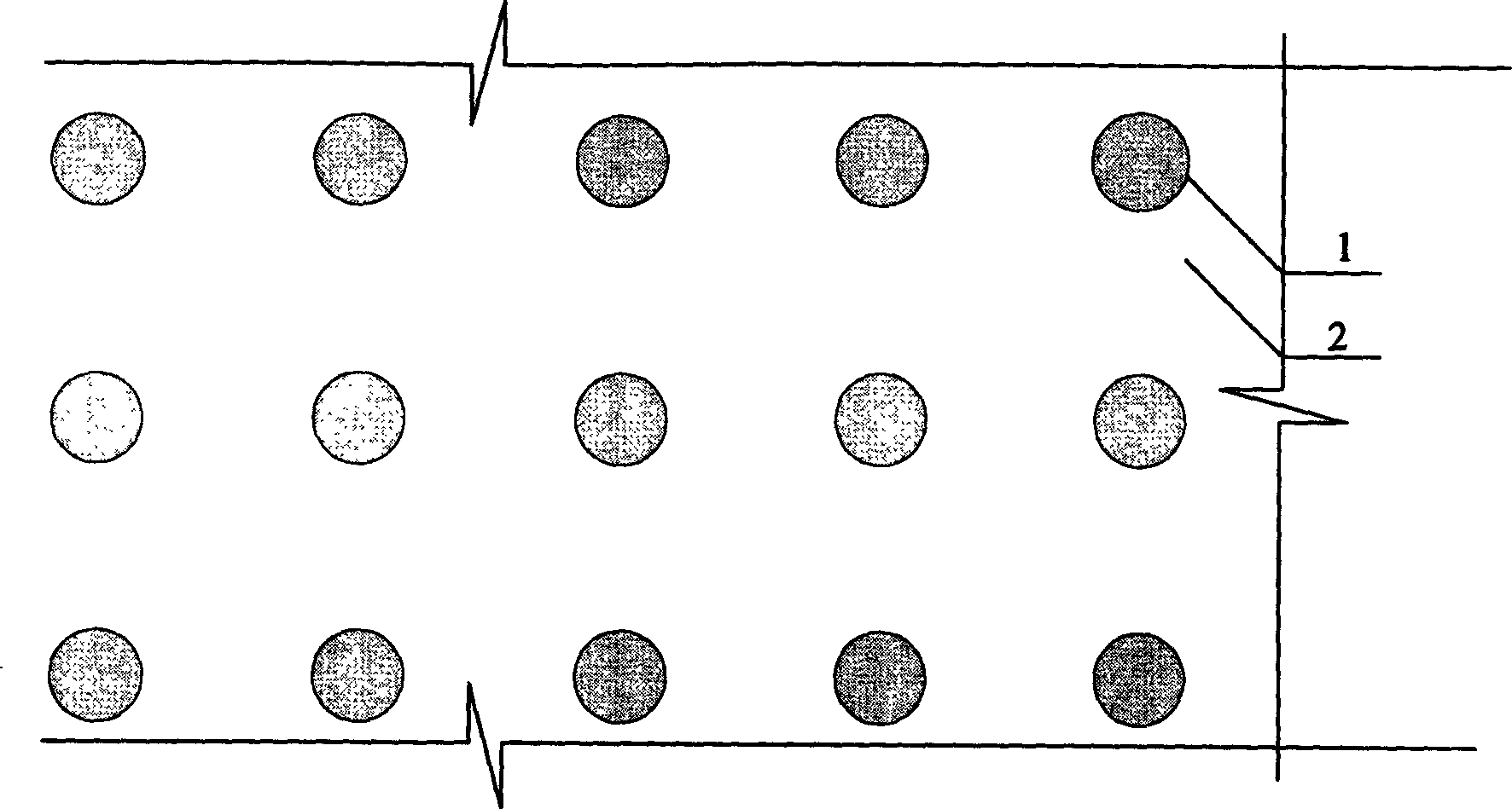 Pile forming operation method for bi-directional stirring piles