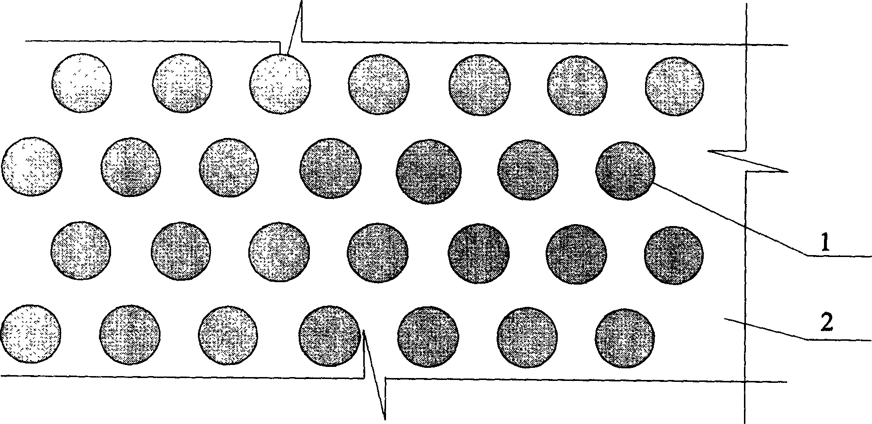 Pile forming operation method for bi-directional stirring piles