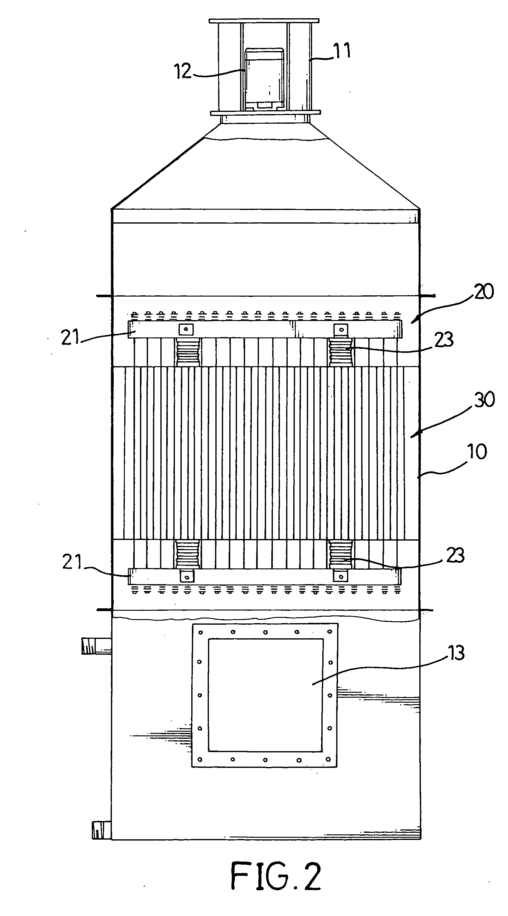 Furnace device for eliminating volatile organic compounds (VOCs)