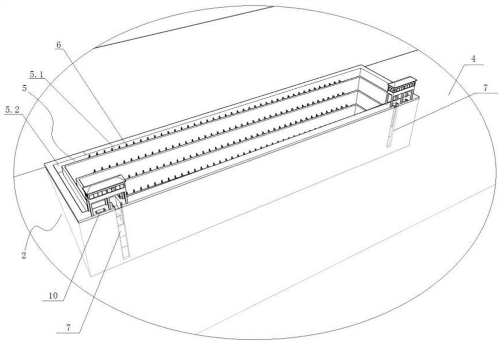 Fishway outlet structure adapted to large water level variation amplitude and fish passing method of fishway outlet structure adapted to large water level variation amplitude