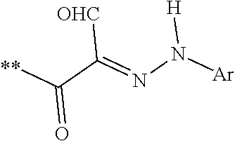 Di(2-aryl hydrozonopropanal) arene derivatives