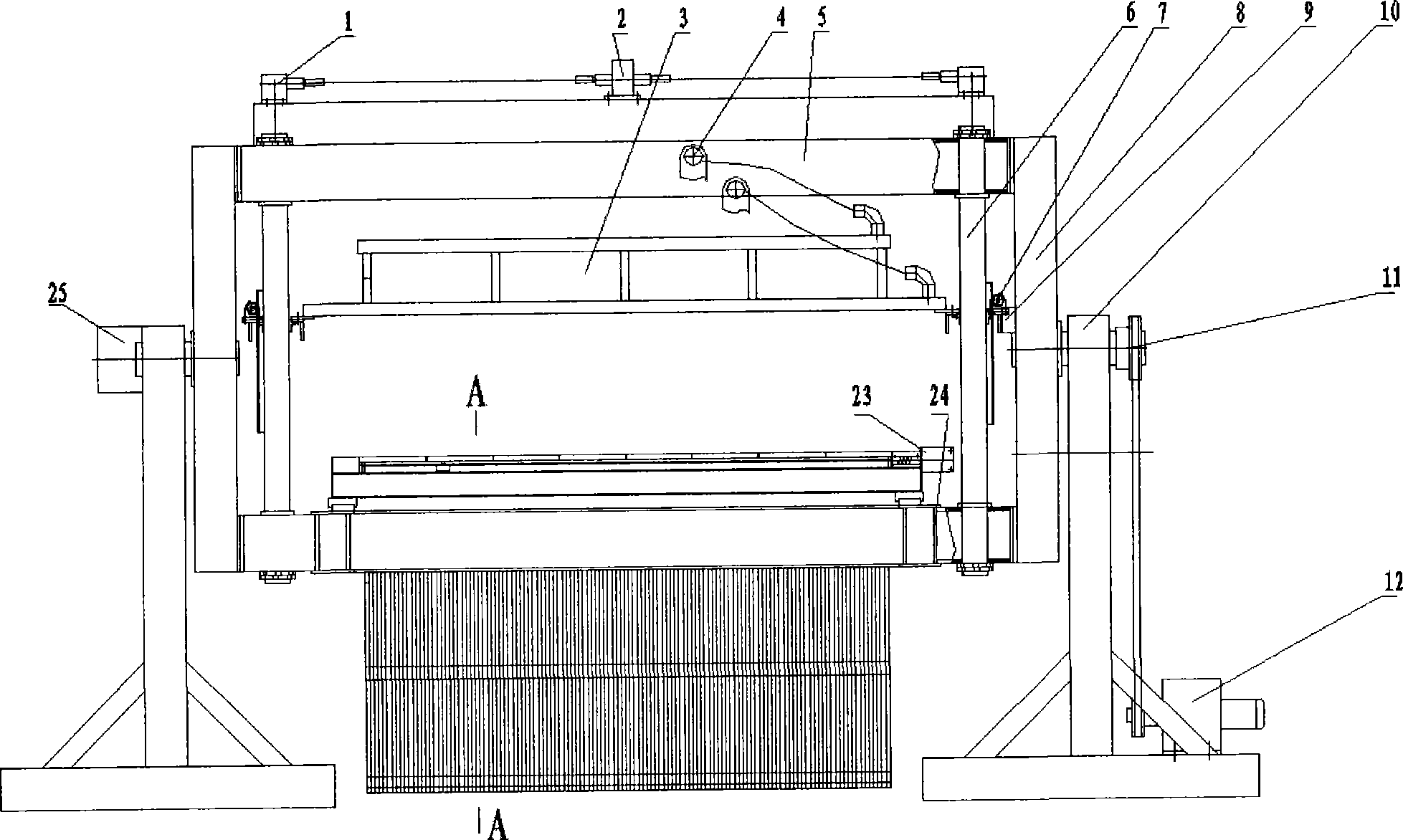 Simulation device for simulating conticaster double-cooling nozzle cooling performance