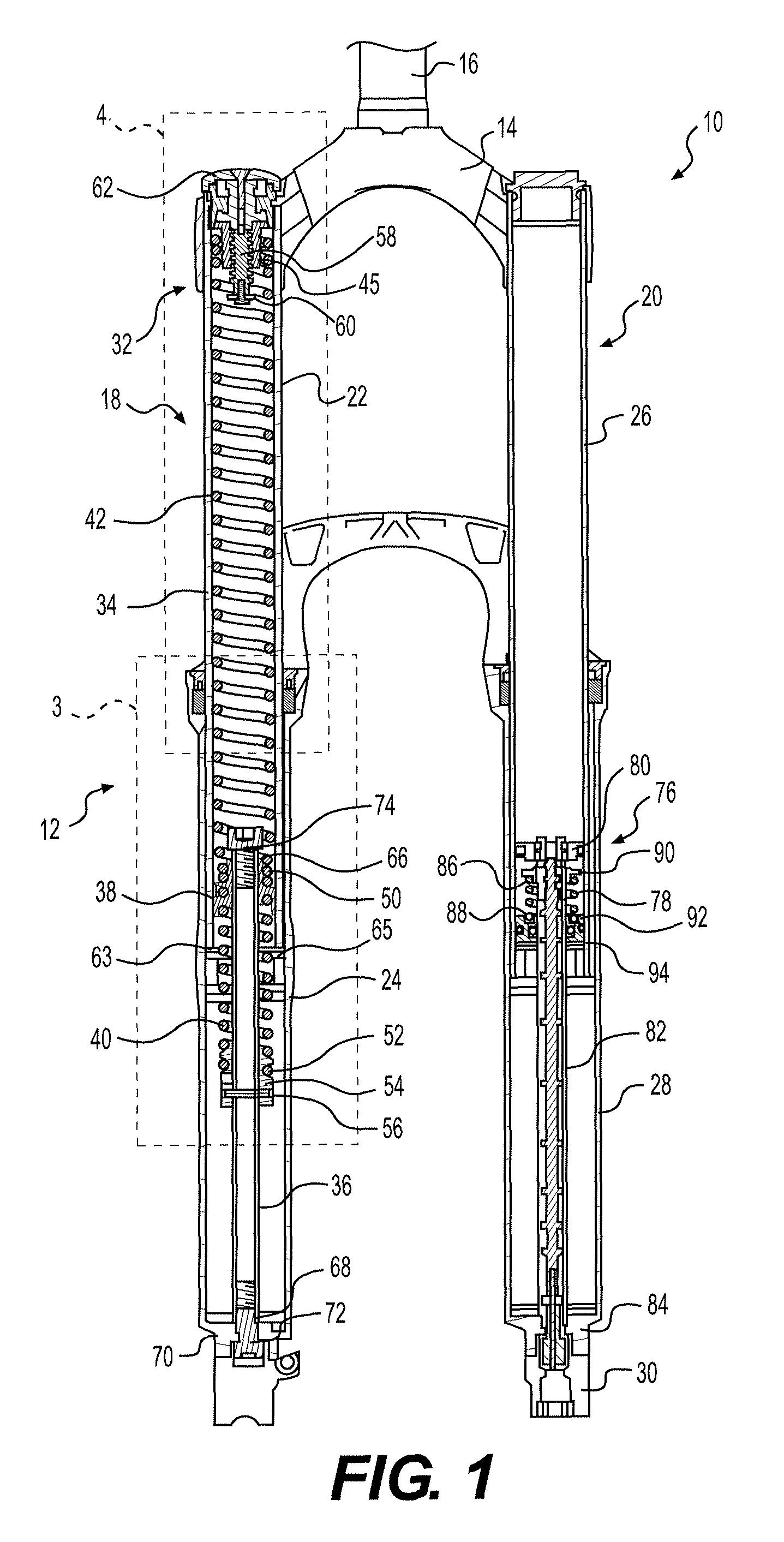 Spring suspension for a handlebar-steered vehicle