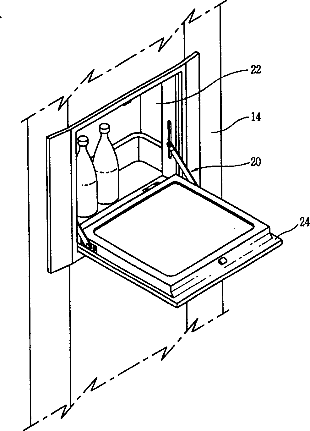 Separated wine cellar for refrigerator