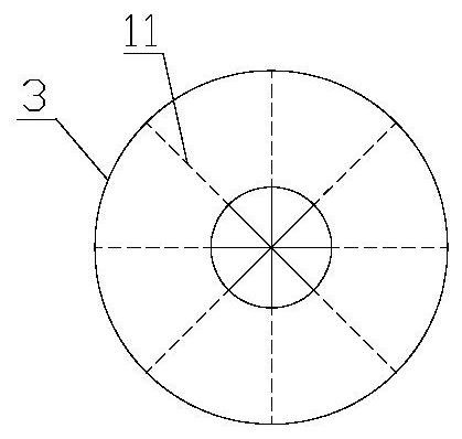 An umbrella push clear cavity bladder type water volume adjustment mechanism