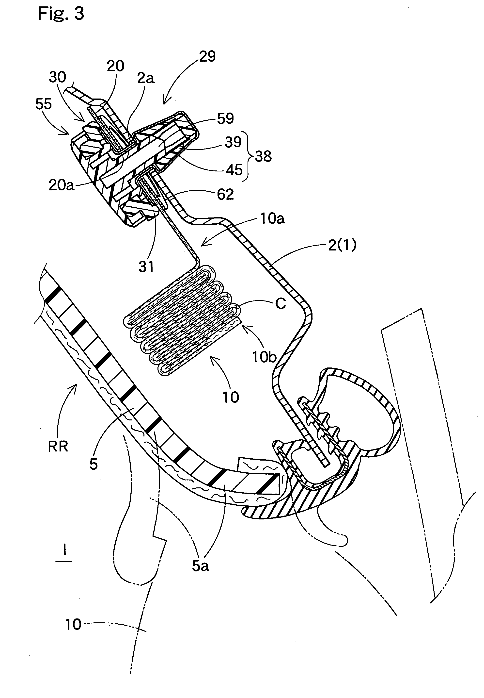 Head protecting airbag device