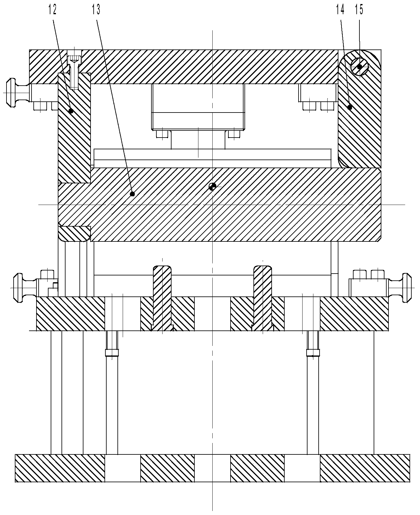 Automatic edge rolling die