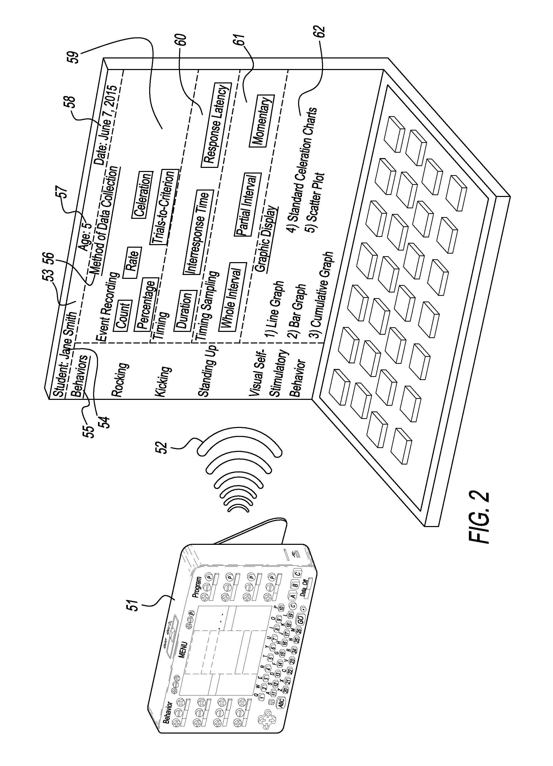 Multi-event time and data tracking device (for behavior analysis)