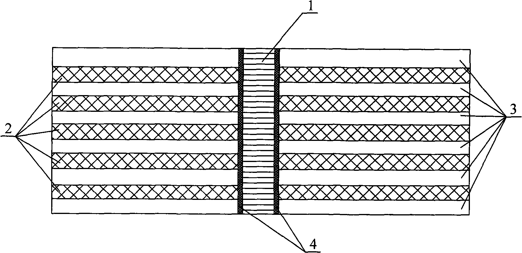 Reinforcement method for continuous filament reinforced metallic matrix composite