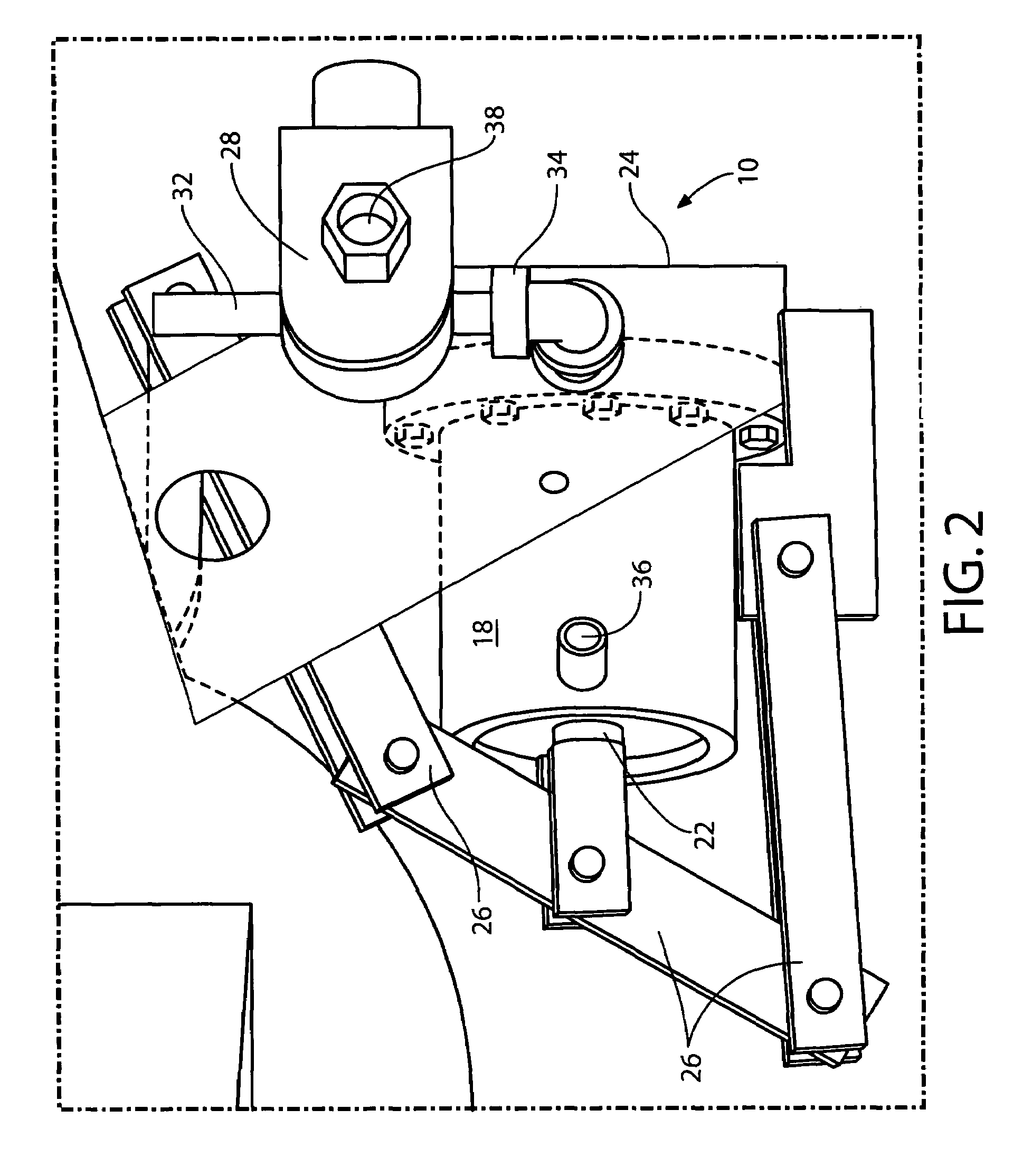 Automatic cut lever apparatus