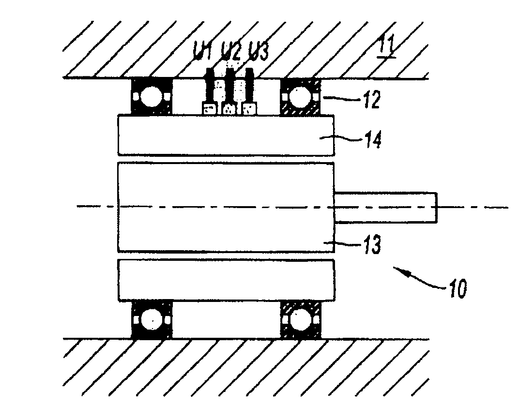 Device for producing electrical power in a two-spool gas turbine engine