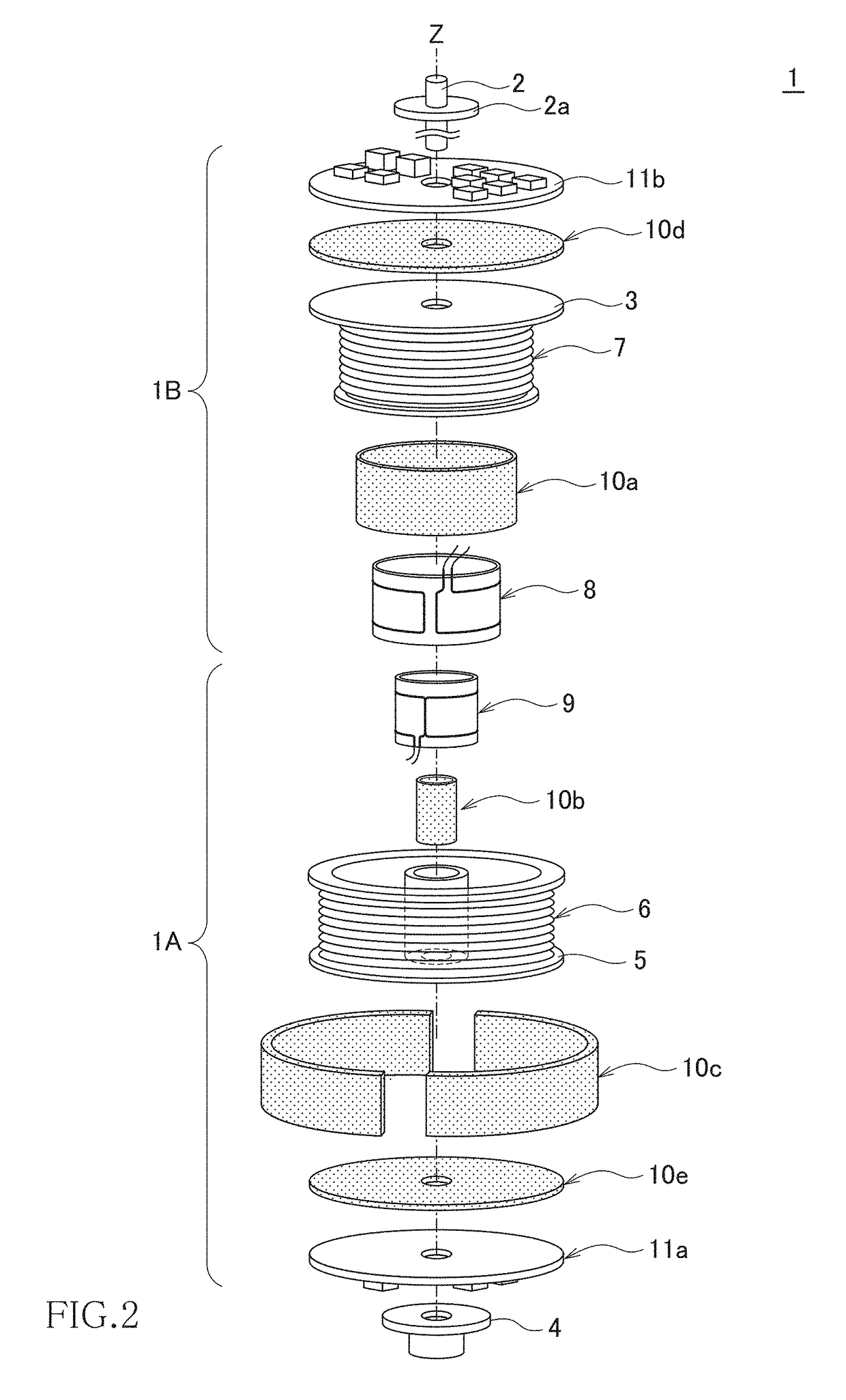 Rotary type magnetic coupling device