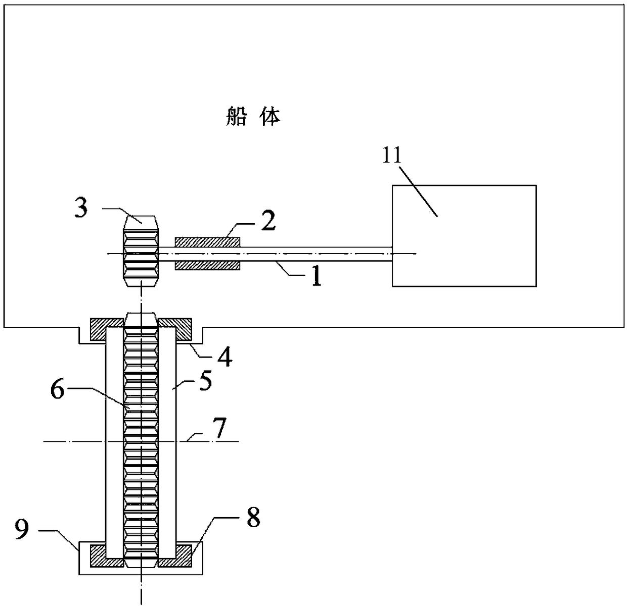 Externally driven marine propulsion system