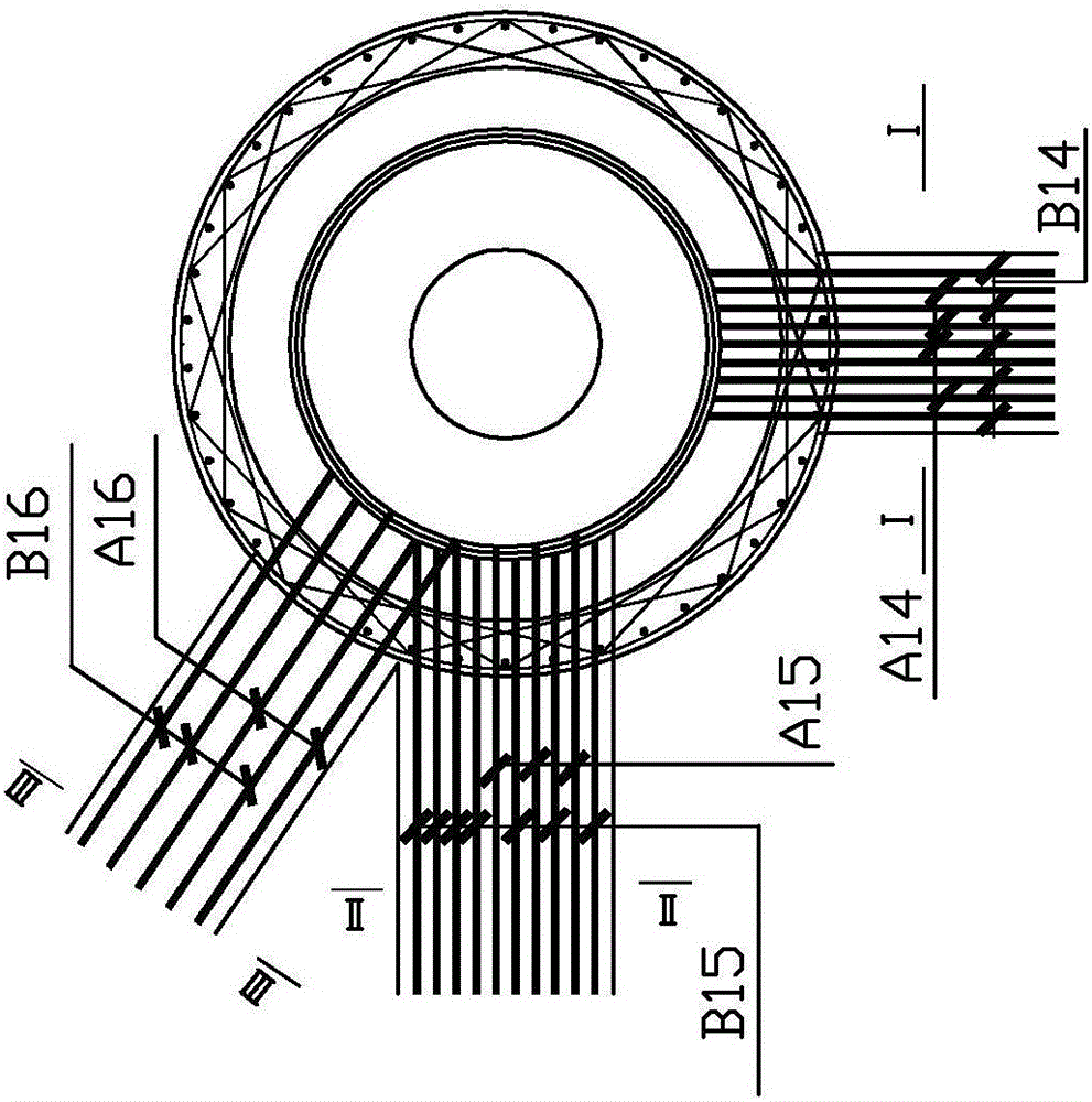 Construction method of beam longitudinal bar anchorage for stiffened steel structural column-beam column joints