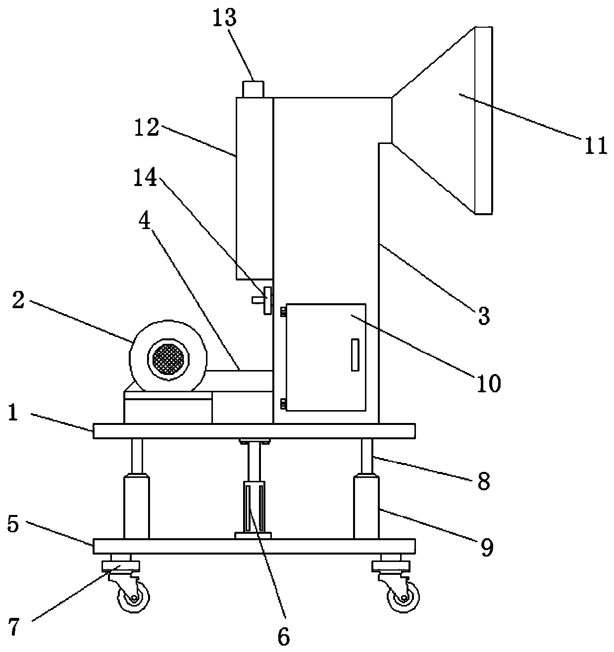 Waste collecting device for food packaging machine