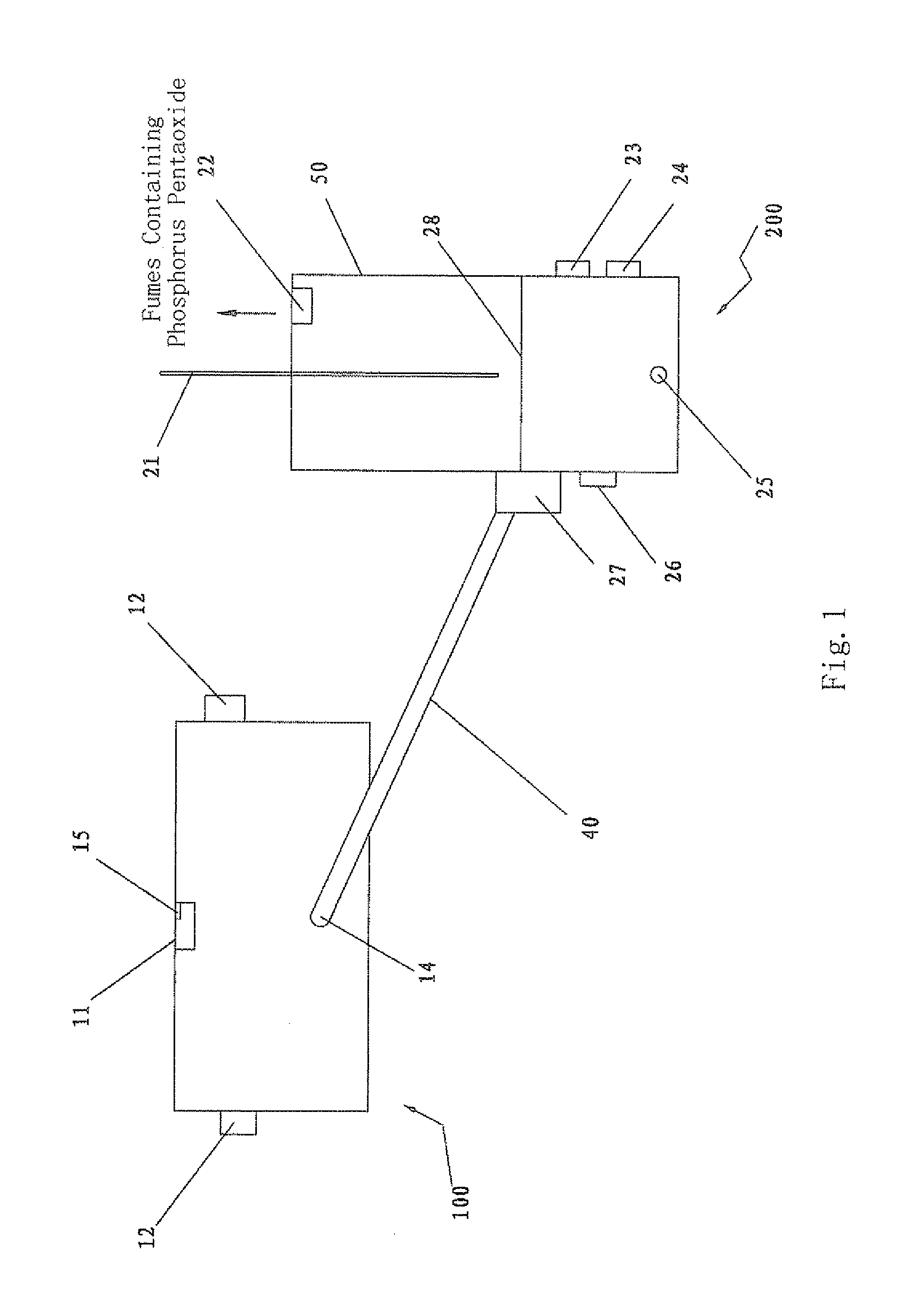 Device making phosphorus by thermal process