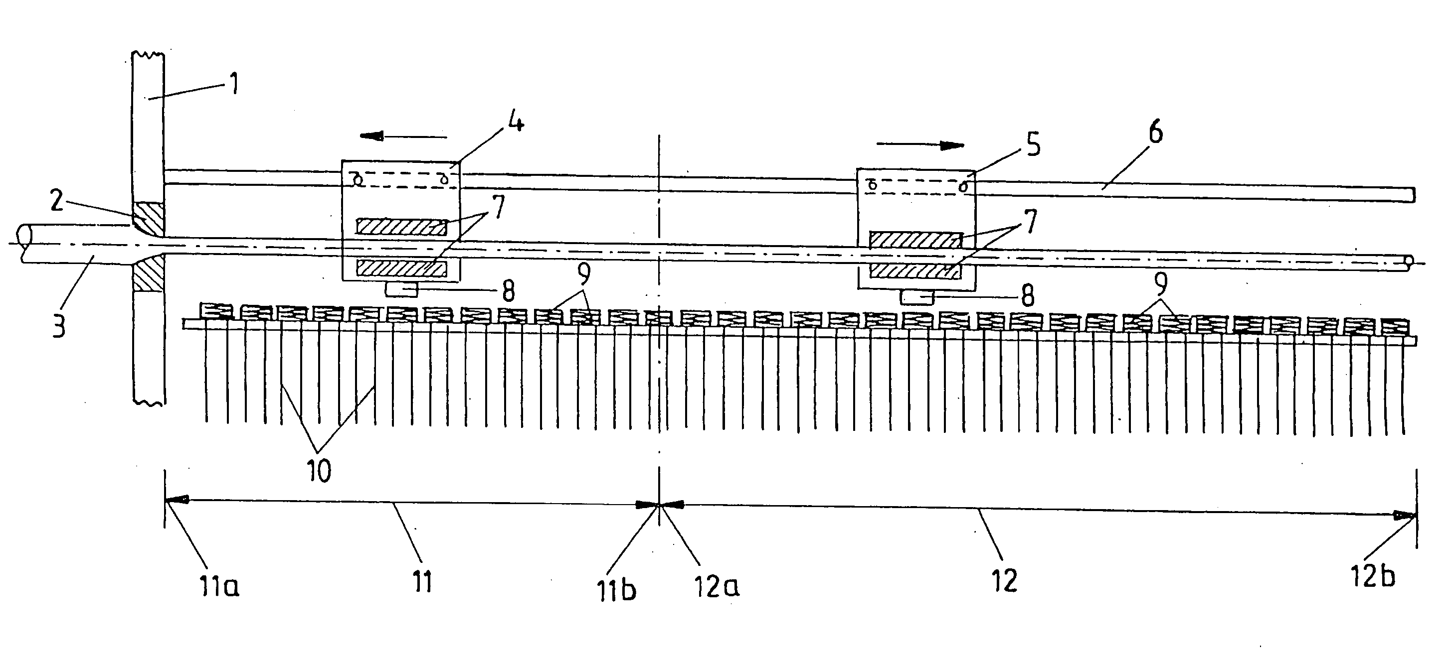 Straight drawing machine