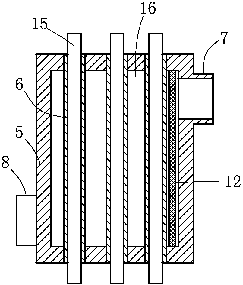 A water ring vacuum pump