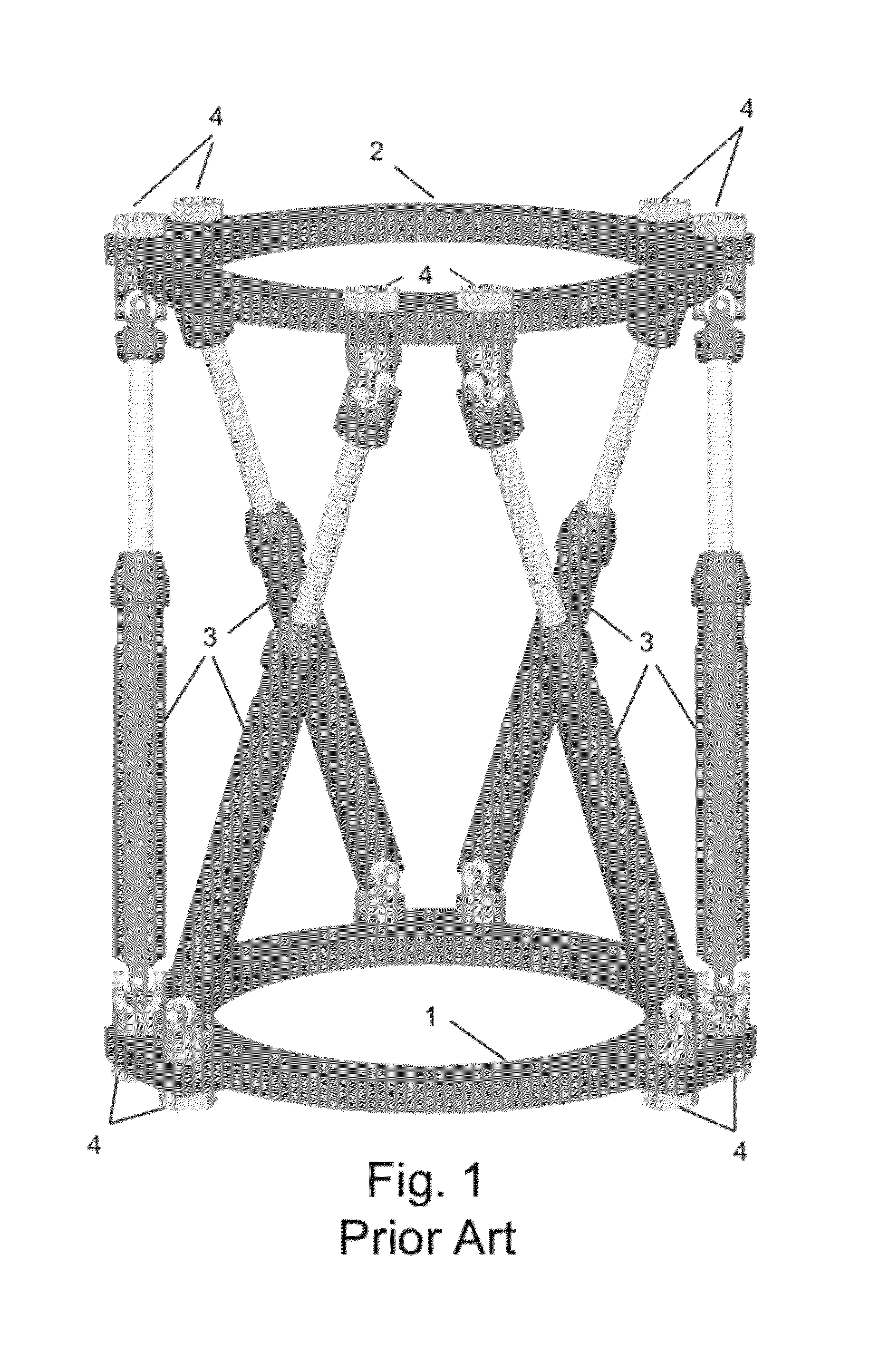 Orthopedic fixation device with zero backlash and adjustable compliance, and process for adjusting same