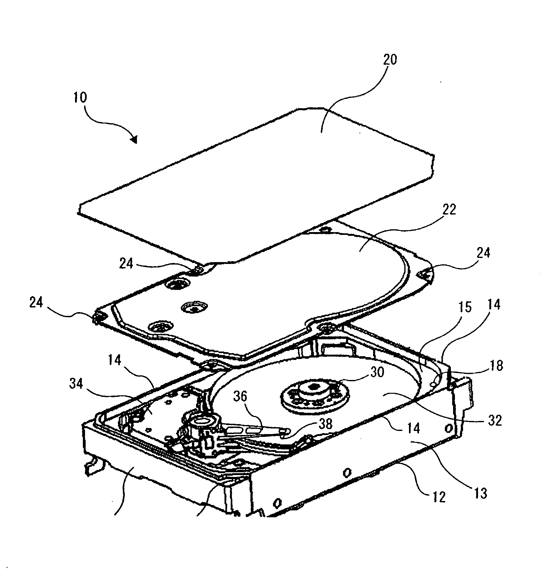 Magnetic disk drive and method for production thereof