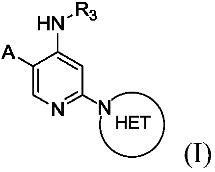 Heteroaryl substituted aminopyridine compounds