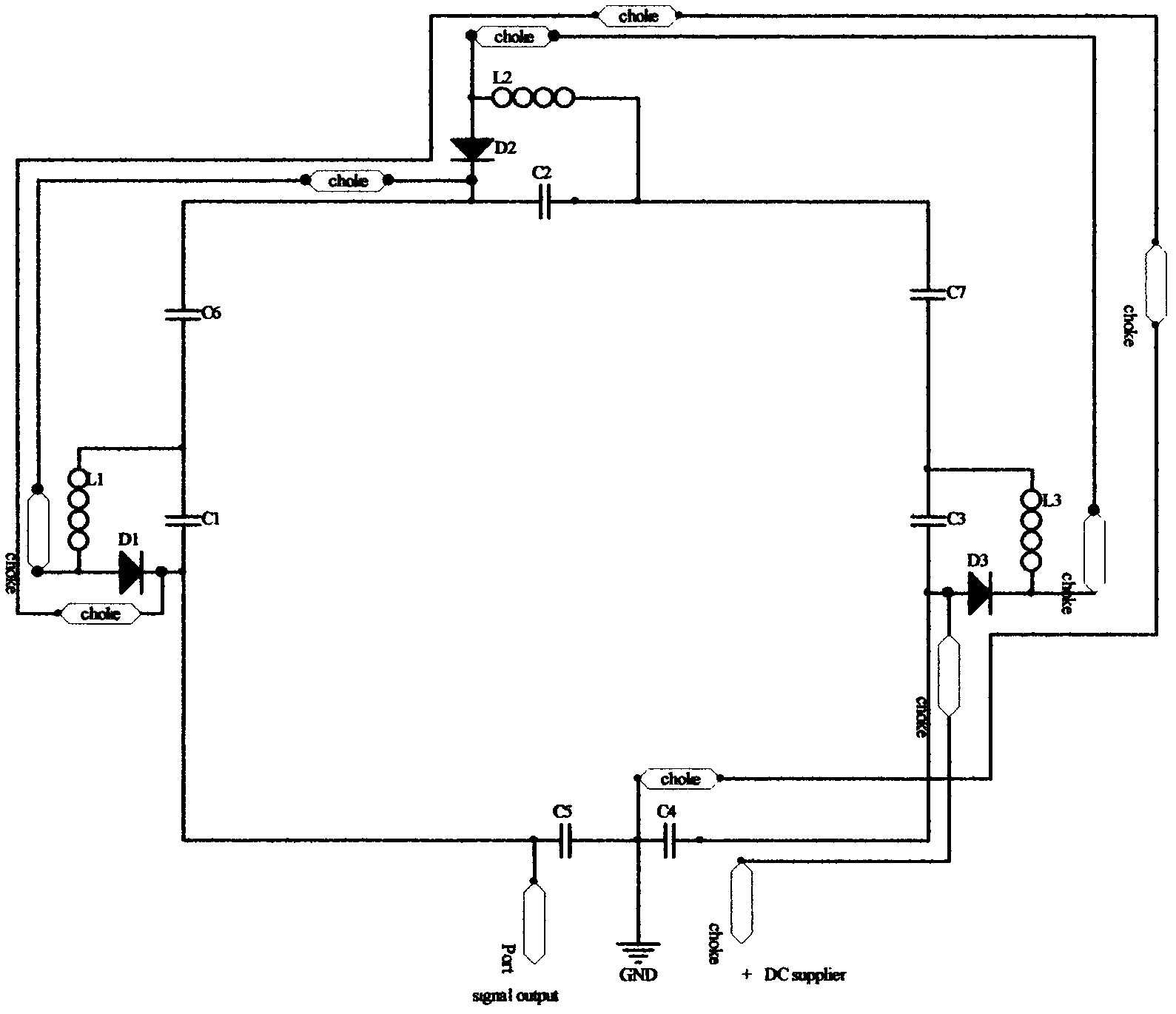 Detuning magnetic resonance radio frequency coil without external direct current circuit