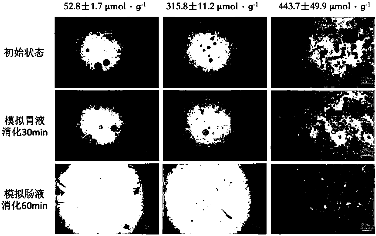 Application of oxidized konjac microspheres to food or drug delivery system