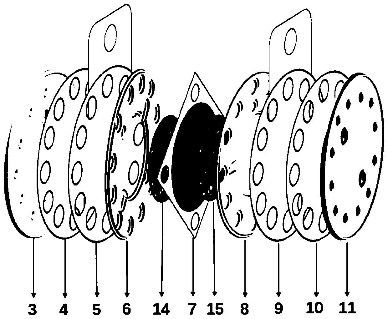 Electrolytic cell for preparing hydrogen-rich water