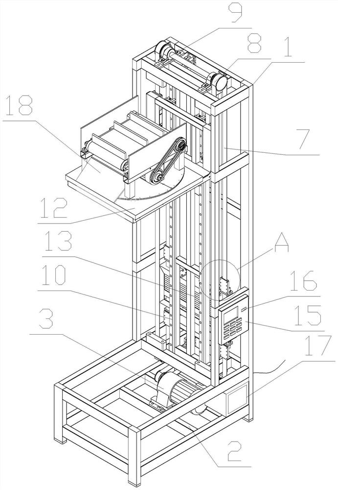 Steel plate waterstop lifting conveying device